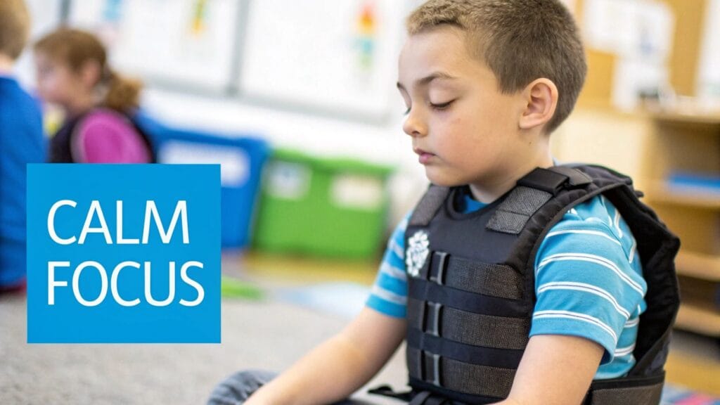 children with autism and weighted vests