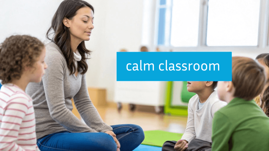 teacher and students meditation time