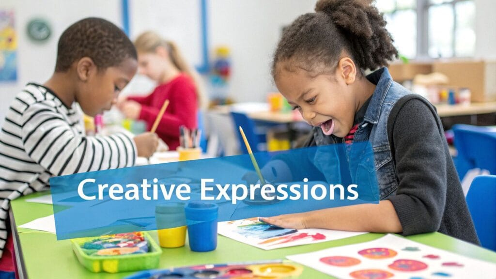 kids painting