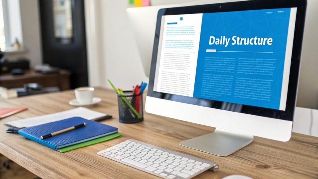 autism daily schedule template ideas