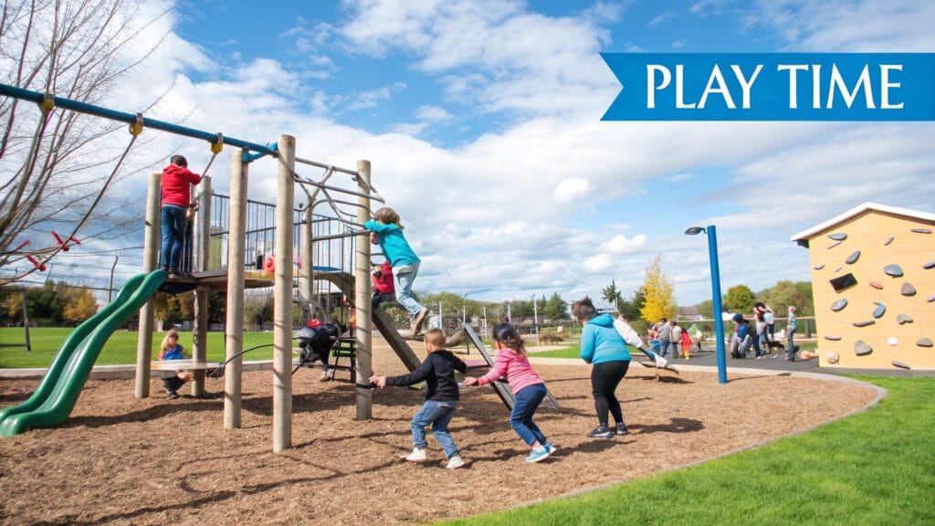 children in the playground