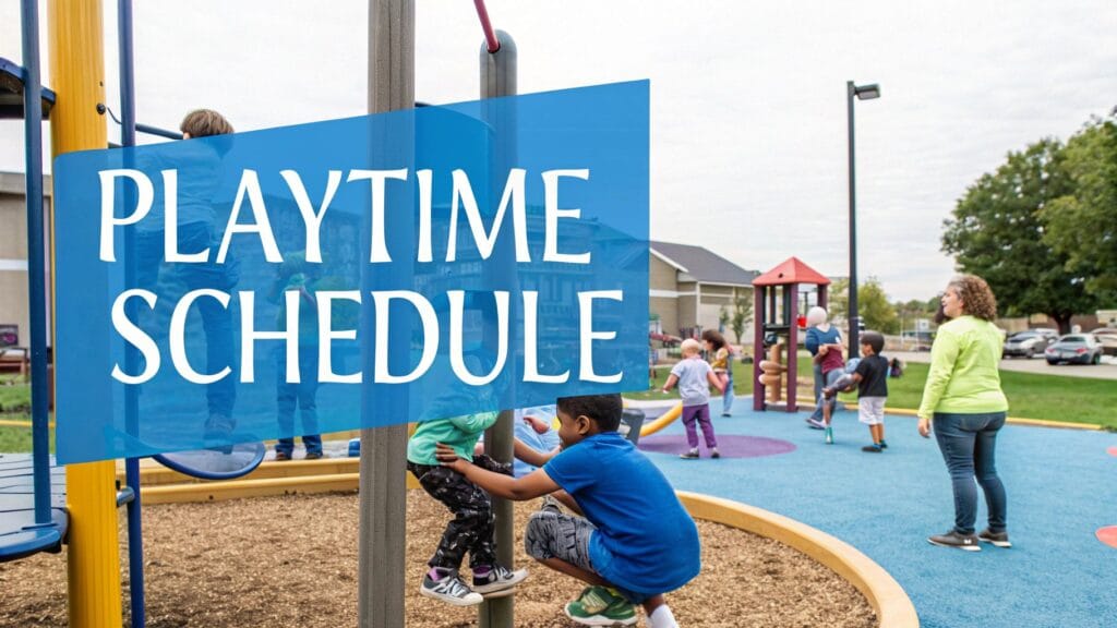 playtime activities schedule