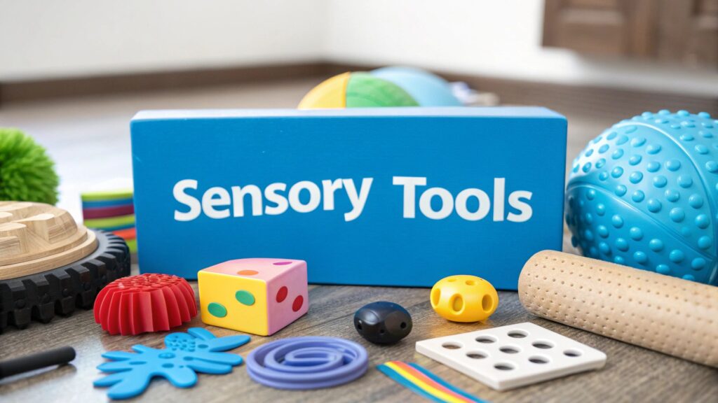 variety of sensory tools