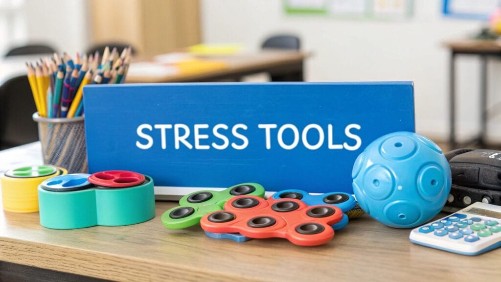 variety of sensory tools