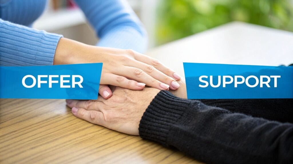offer support during challenging moments