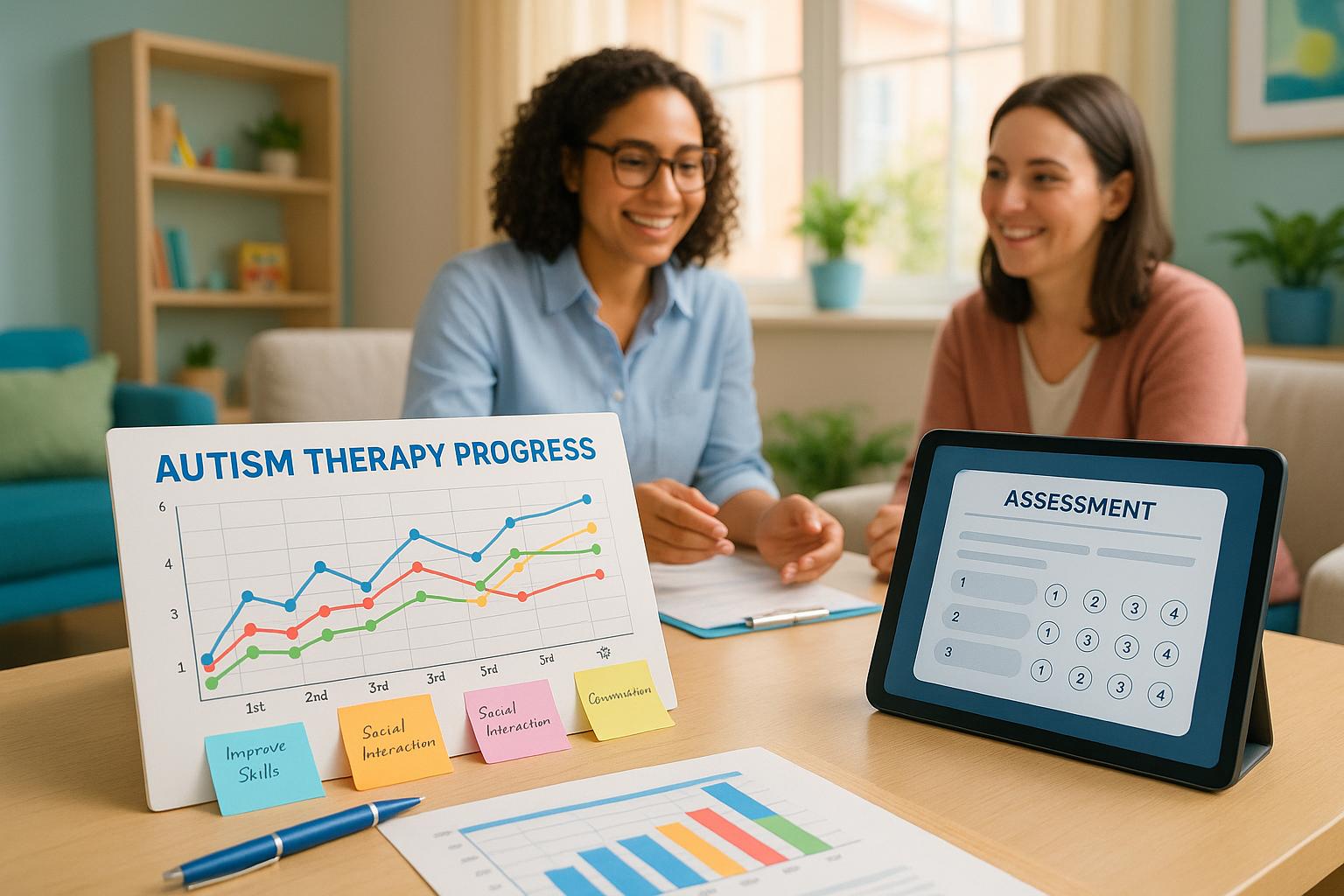 Child engaged in autism therapy session