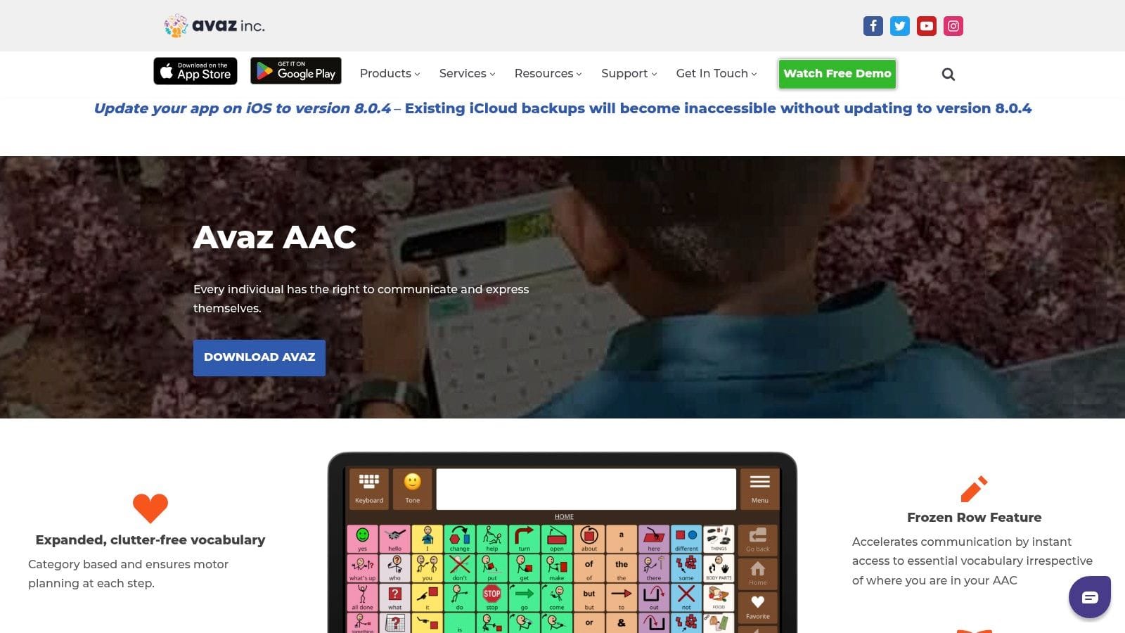 Avaz AAC: For Cross-Platform and Multilingual Use