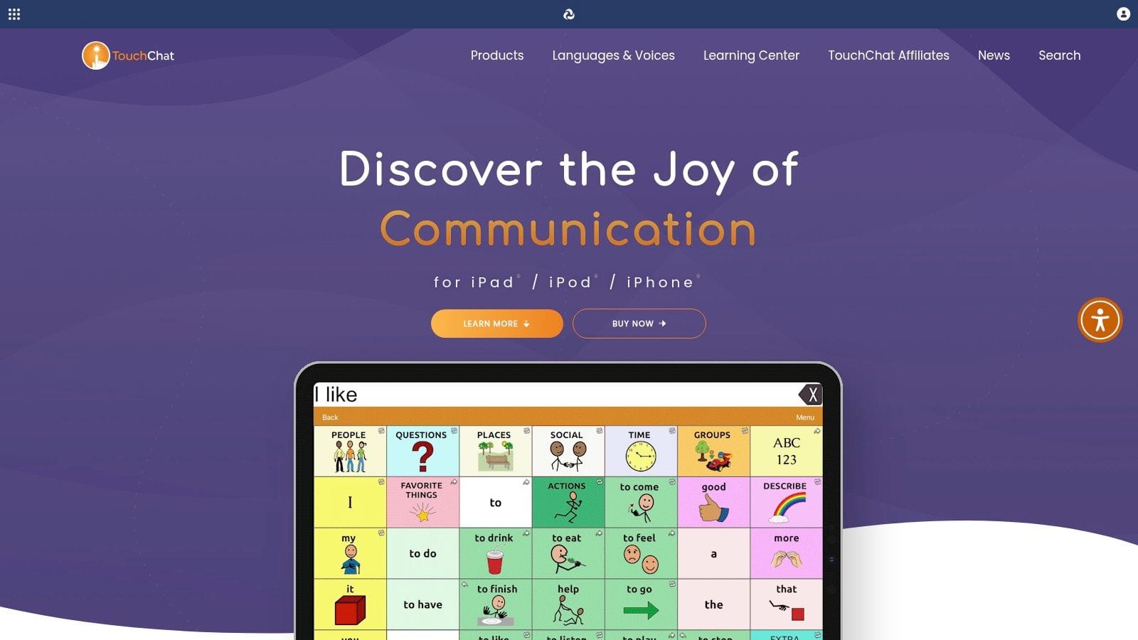 TouchChat (PRC-Saltillo): For Flexible AAC Customization