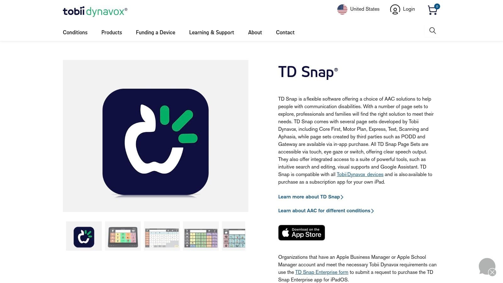 TD Snap (Tobii Dynavox): For Integrated Hardware & Software