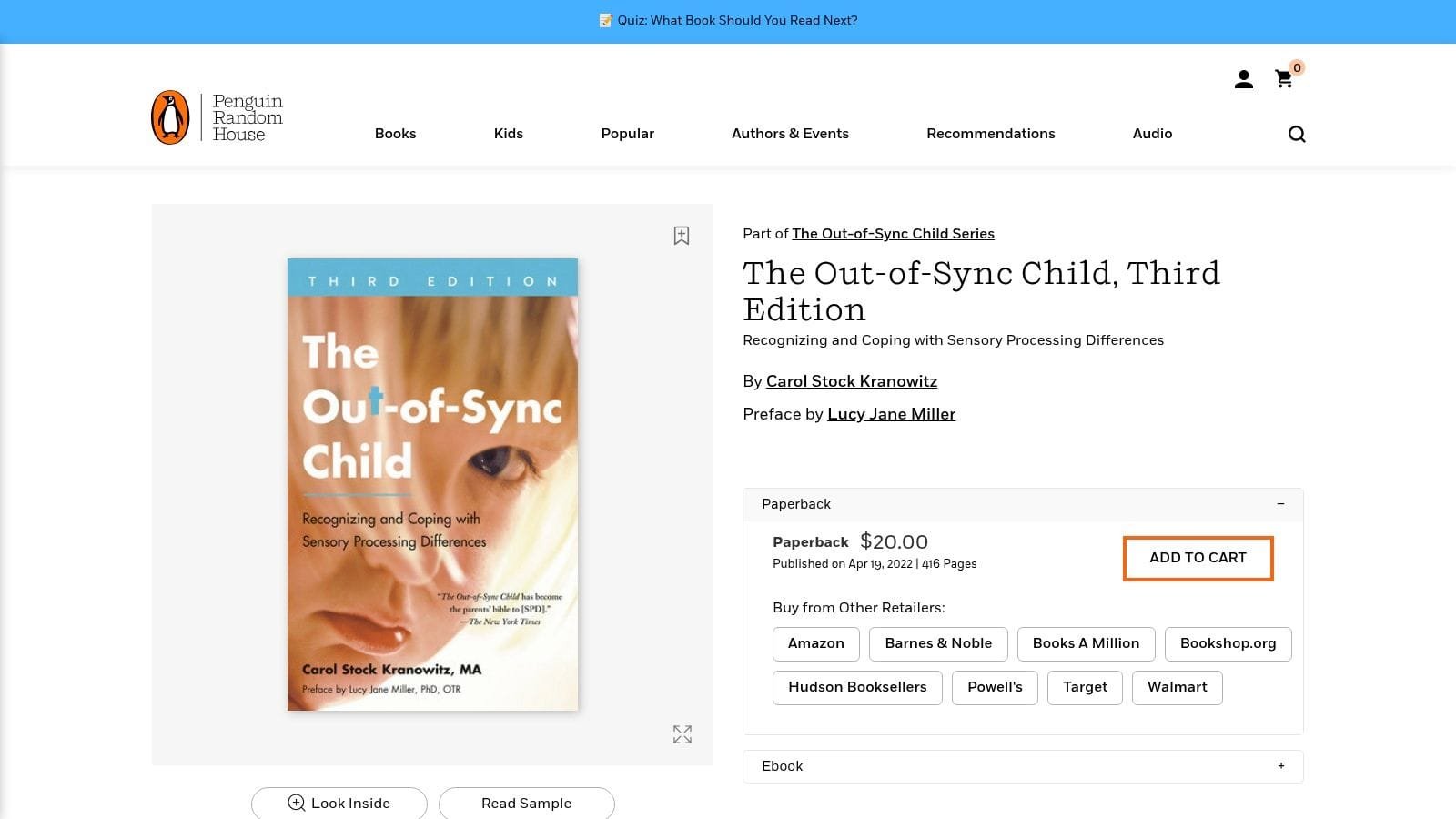 The Out-of-Sync Child (Third Edition, 2022)