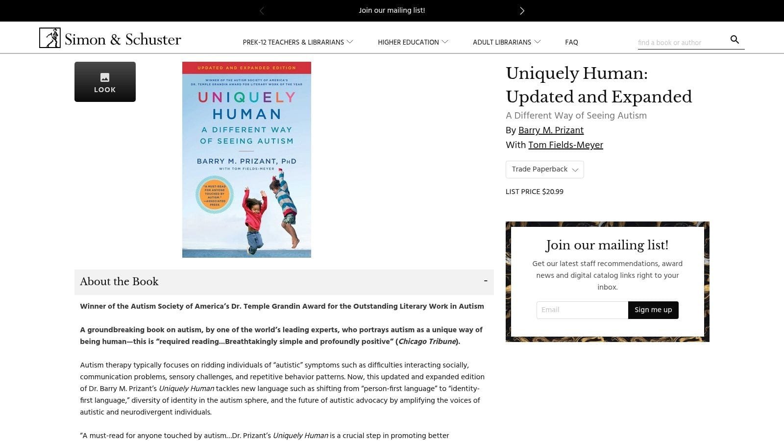 Uniquely Human: A Different Way of Seeing Autism (Updated and Expanded, 2022)