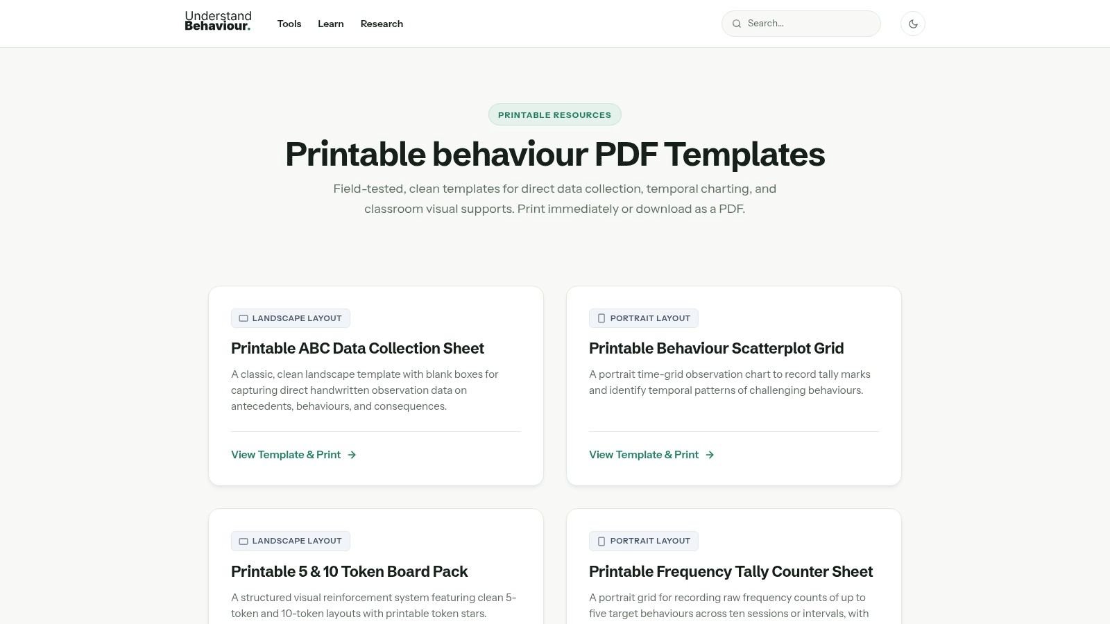 Spectrum Unlocked – Free IEP & ABA Data Sheet Templates (+ editable/Excel)