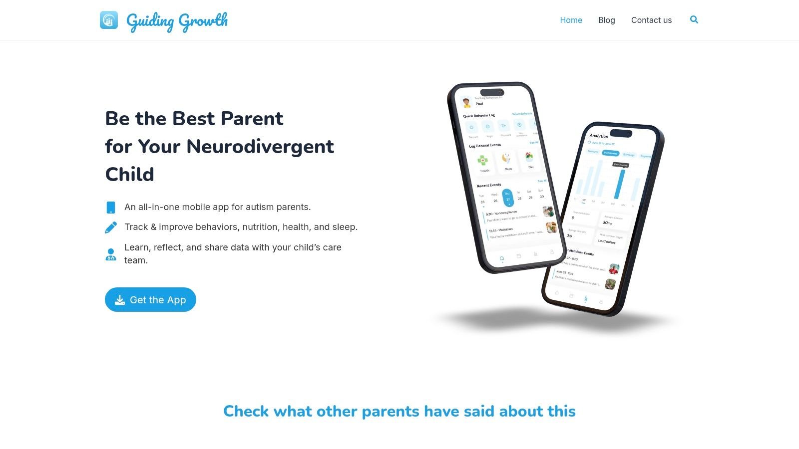 Screenshot from https://guidinggrowth.app
